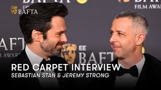 Sebastian Stan & Jeremy Strong Unpack Trump & Cohn Transformation | BAFTA Film Awards 2025