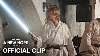 Obi-Wan Gives Luke Skywalker His Father's Lightsaber - Official Clip