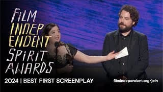 MAY DECEMBER wins BEST FIRST SCREENPLAY at the 2024 Film Independent Spirit Awards