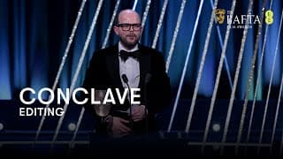 Conclave takes home the BAFTA for Editing | BAFTA Film Awards 2025